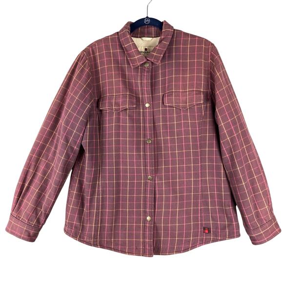 Woolrich Fleece Lined Womens Plaid Large Jacket - Picture 2 of 12